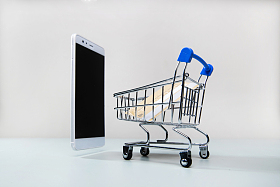 购物车和手机银行卡