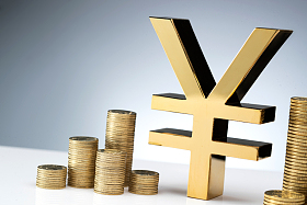 人民币符号和金币图片