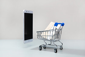 购物车和手机银行卡