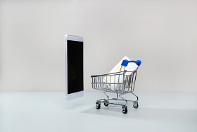 购物车和手机银行卡