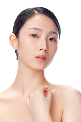 美女妆面肖像照片