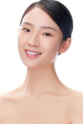 美女妆面肖像照片