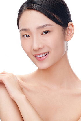 美女妆面肖像照片