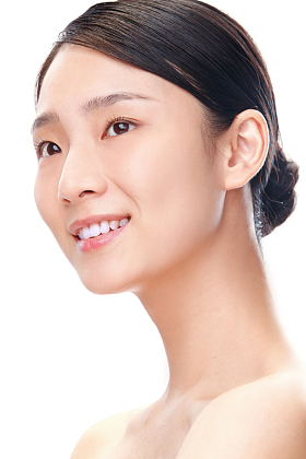 美女妆面肖像照片