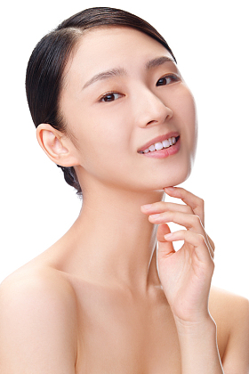 美女妆面肖像照片