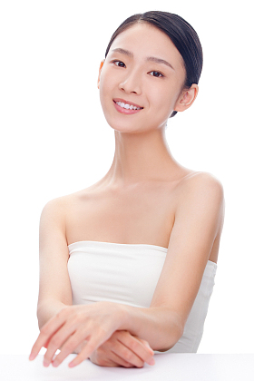 美女妆面肖像照片