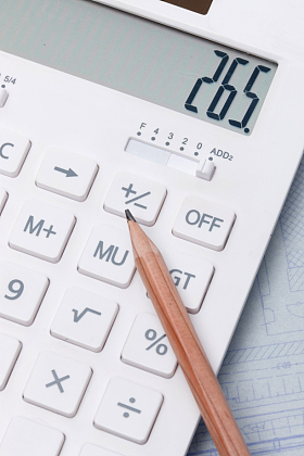 静物计算器铅笔