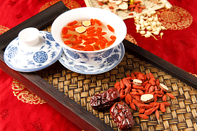 枸杞养生茶图片