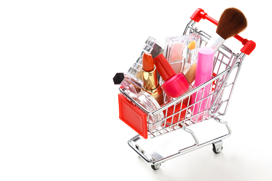 购物车化妆品图片