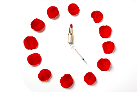 口红注射器花瓣