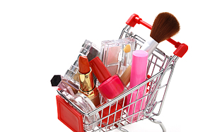 购物车化妆品图片