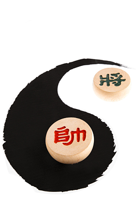 太极符号象棋照片