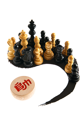 太极符号象棋照片