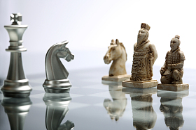 静物马俑国际象棋图片