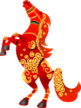插画马照片