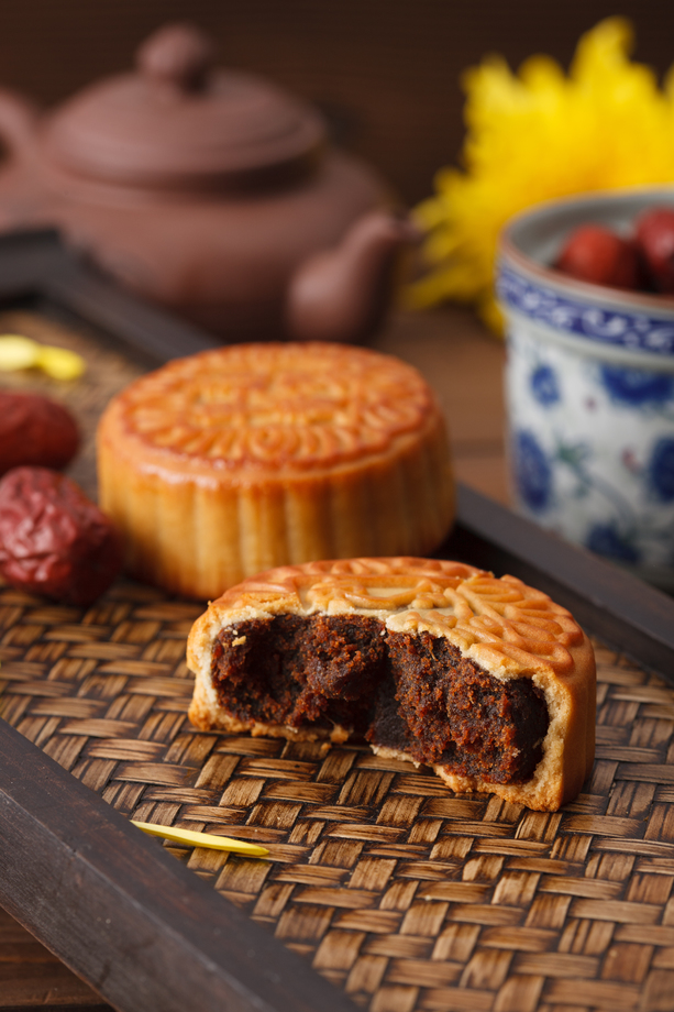 静物月饼和大枣图片