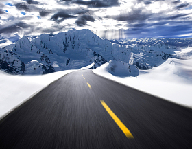 汽车广告背景图-公路图片