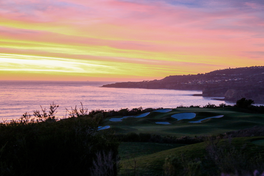 高尔夫球场日落图片 高尔夫球场日落图片