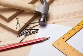 工具与木板照片