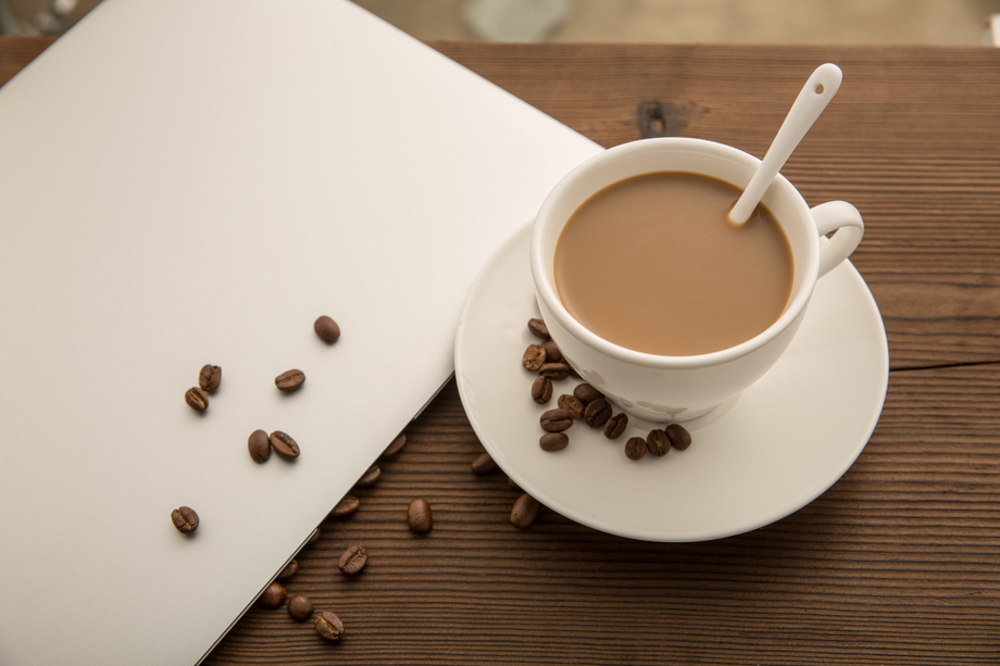 咖啡与纸照片 咖啡与纸照片