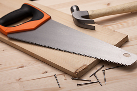 工具与木板图片