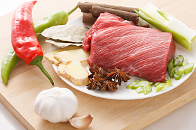 肉和调味