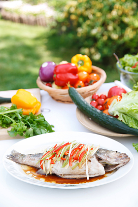 生态厨房的食物