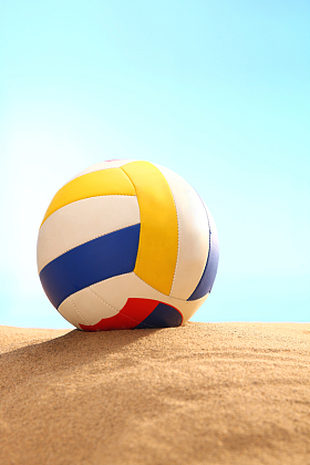 沙滩球图片
