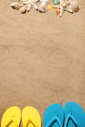 沙滩拖鞋照片