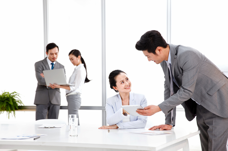 商务男女在工作 商务男女在工作