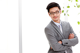 成功的商务男人