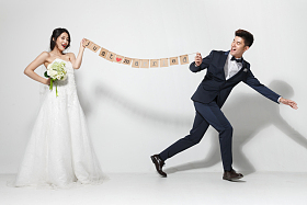 浪漫婚纱情侣照片