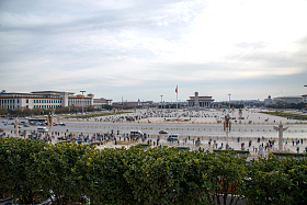 北京天安门广场全景图片
