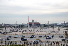 北京天安门广场全景图片
