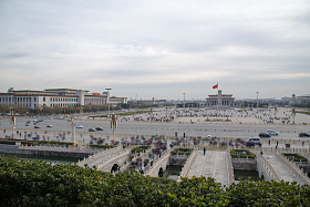 北京天安门广场全景图片
