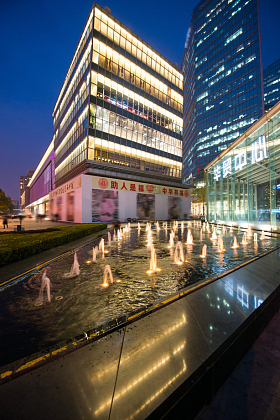 北京城市建筑夜景