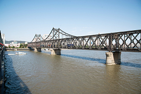 辽宁省丹东中朝友谊桥照片