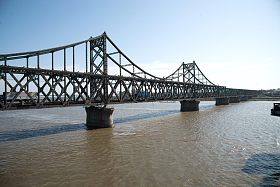 辽宁省丹东中朝友谊桥照片