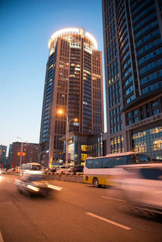 辽宁省丹东城市夜景