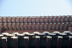 江苏省淮安淮河老街屋檐图片