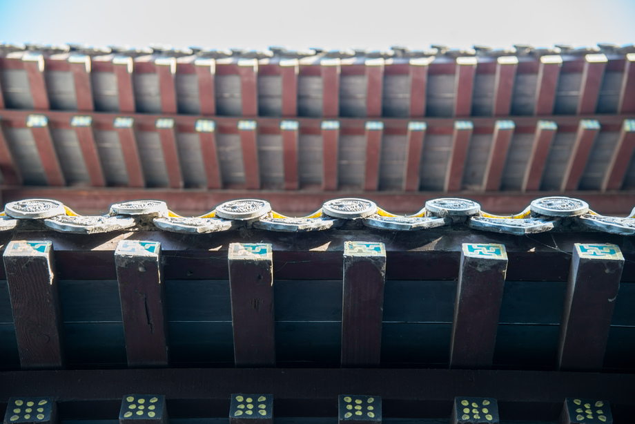 江苏省淮安淮河老街屋檐 江苏省淮安淮河老街屋檐