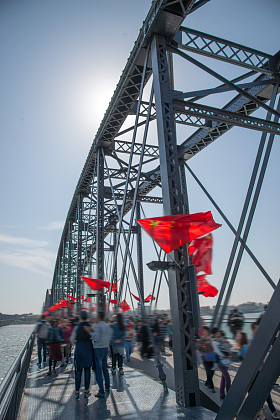 辽宁省丹东鸭绿江断桥照片