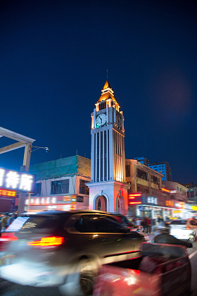 辽宁省丹东城市夜景