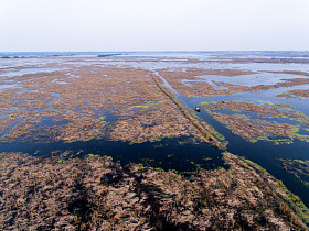 航拍白洋淀风光图片