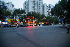 北京街市夜景