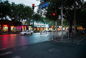 北京街市夜景图片