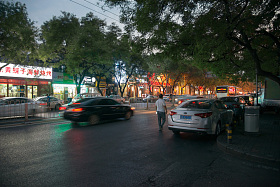 北京街市夜景图片