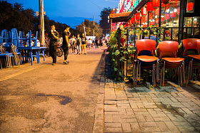北京街市夜景照片