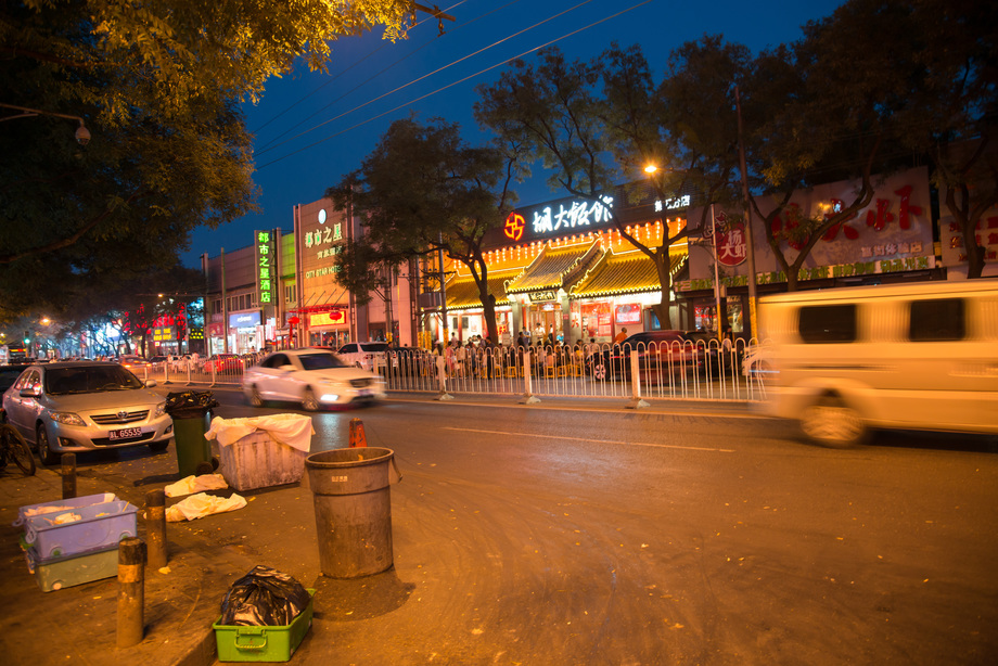 北京街市夜景图片