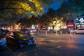 北京街市夜景照片